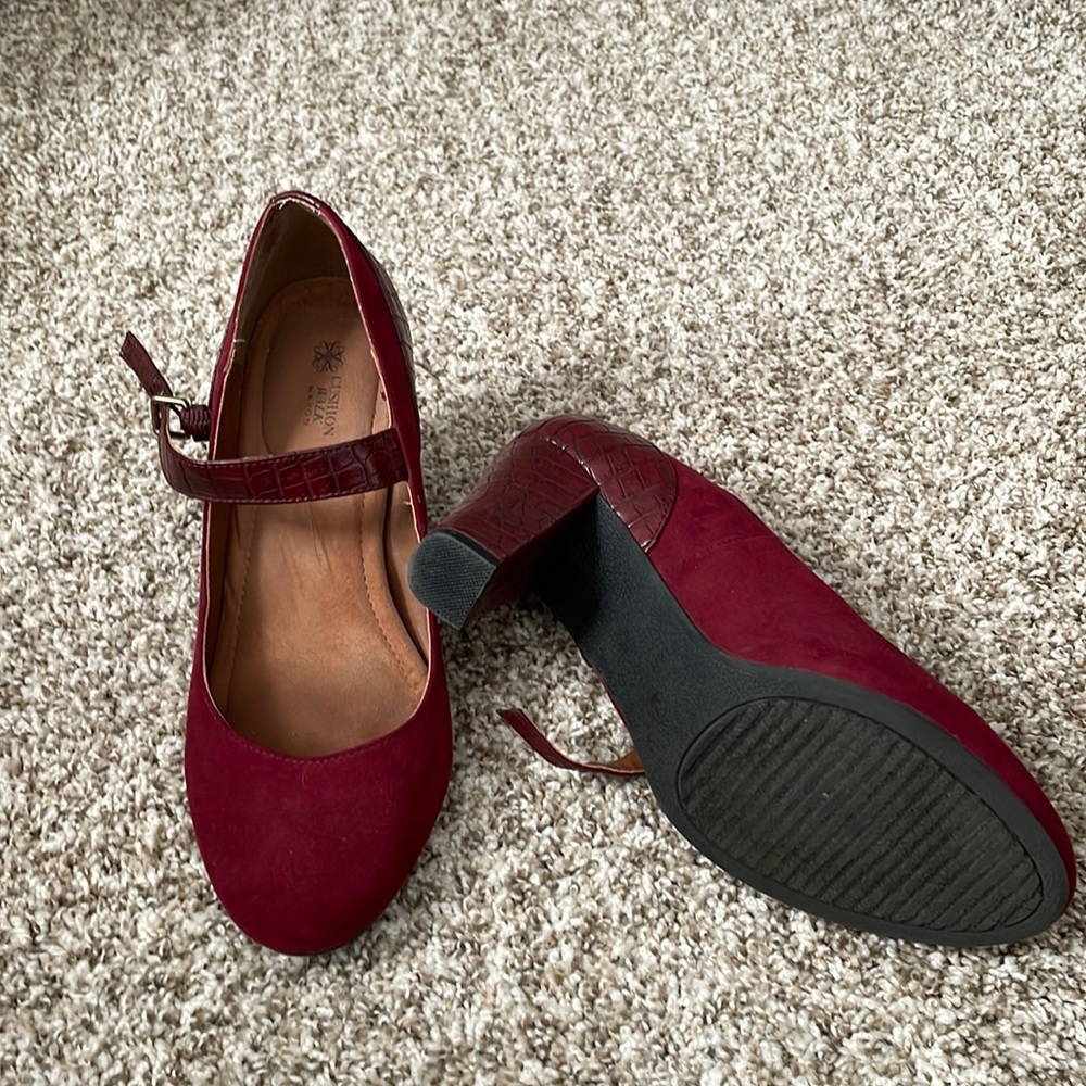 Maroon heels